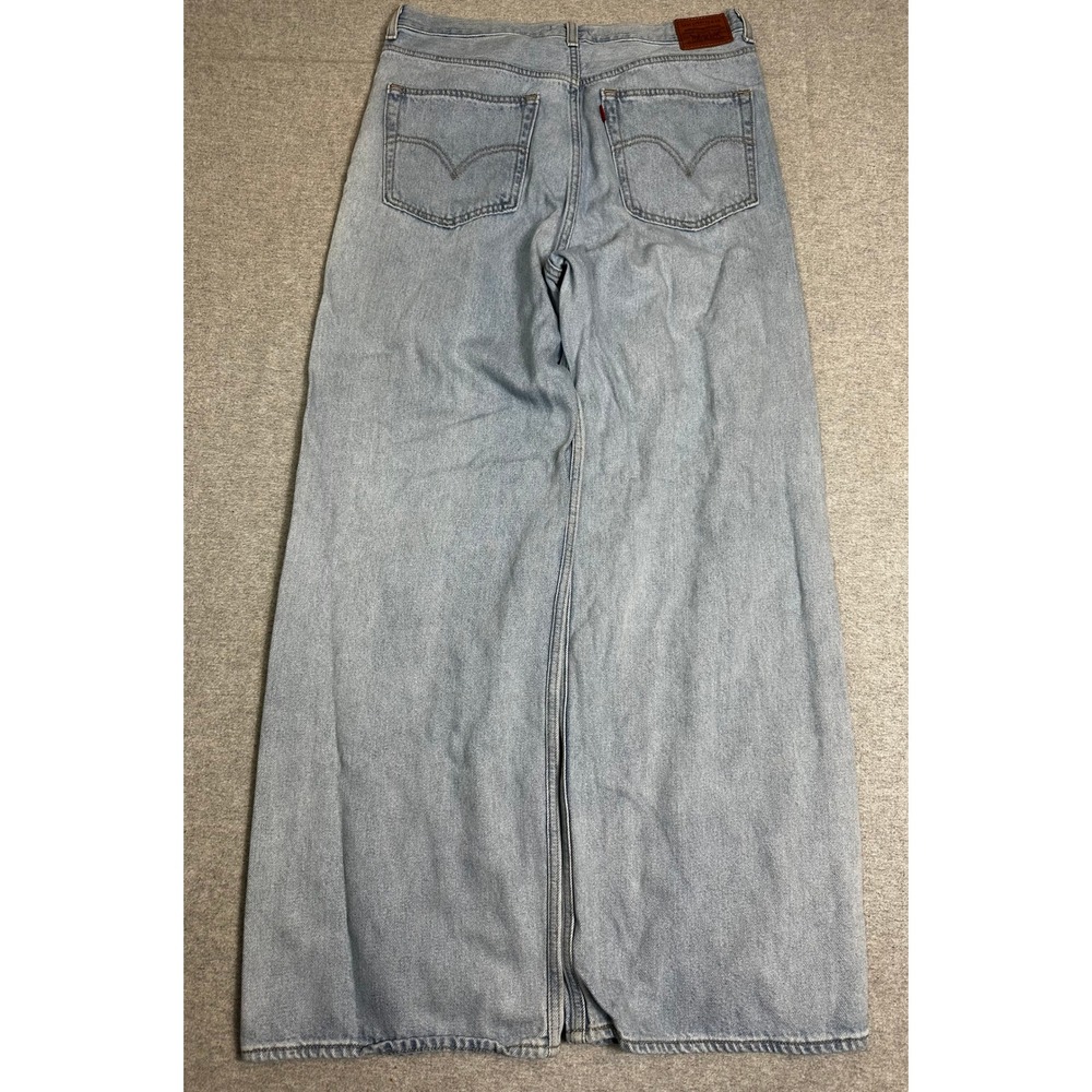Levis Premium High Loose Jeans Womens 32x31 Light Wash Baggy Wide Leg High Rise